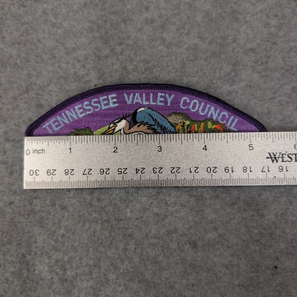 Tennessee Valley Council 1990 Alabama Heron Bird Embroidered Patch - Picture 3 of 3
